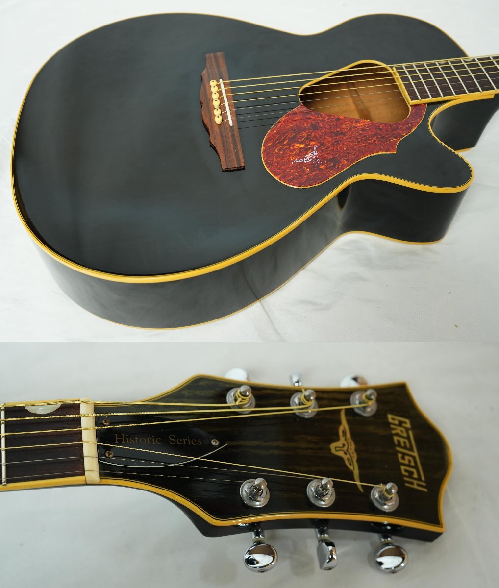 ★GRETSCH★Histric Series G3411 Rancher BLK アコースティックギター エレアコ 2001年製 グレッチ 希少モデル★の画像3