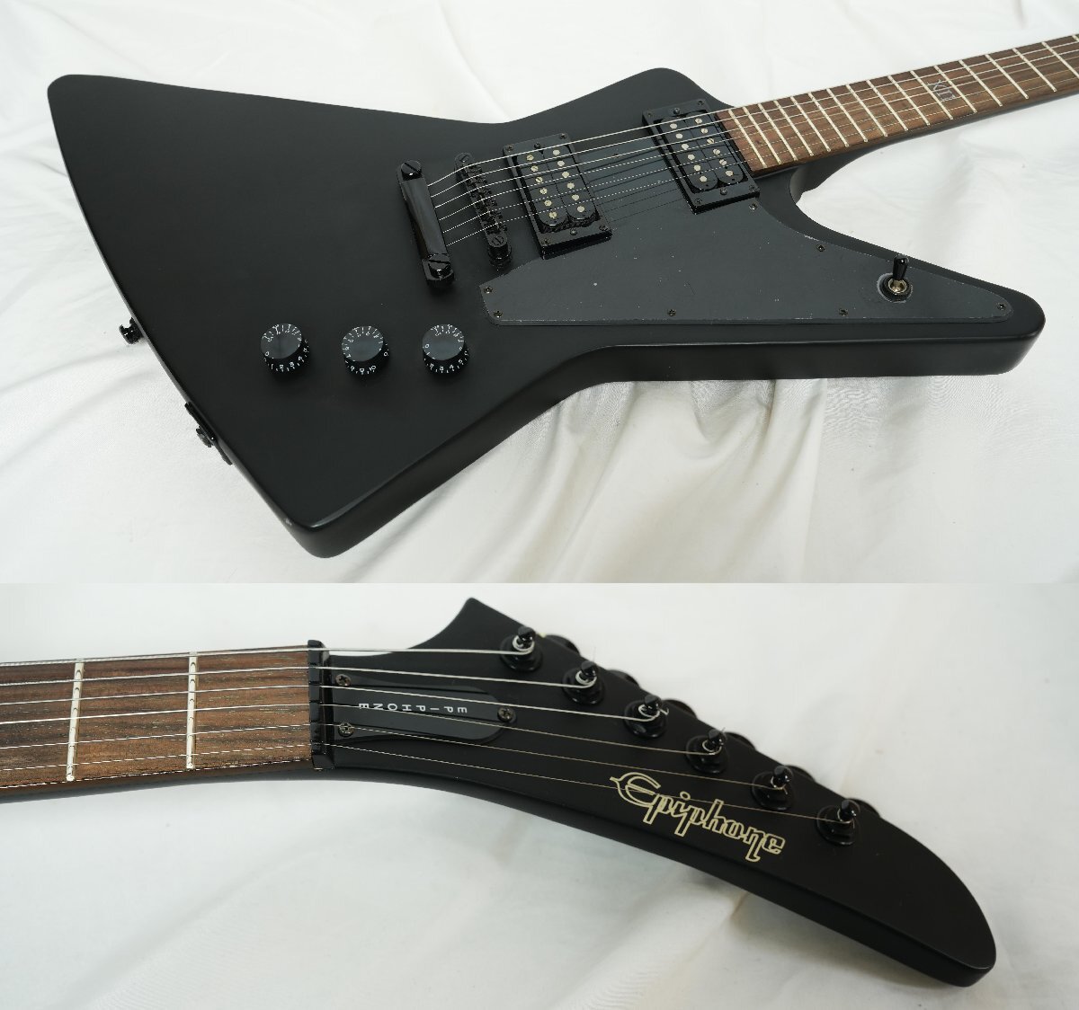 ★Epiphone by Gibson★GOTHIC EXPLORER 艶消しブラックモデル 2013年製 エクスプローラー 状態良好★_画像3