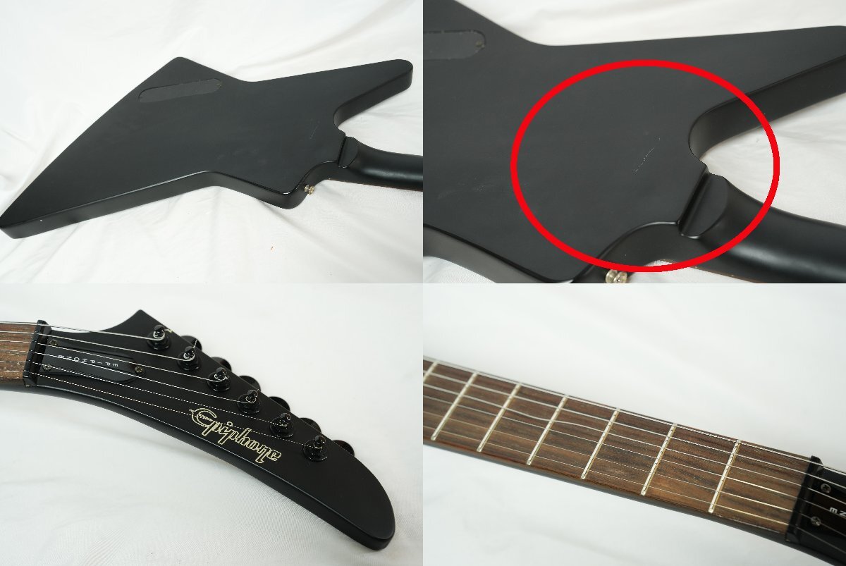 ★Epiphone by Gibson★GOTHIC EXPLORER 艶消しブラックモデル 2013年製 エクスプローラー 状態良好★の画像7