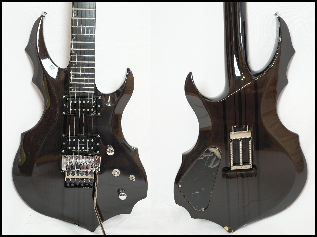 *EDWARDS by ESP*E-FR-130GT See Thru Black forest s Roo шея Seymour Duncan pick up установка 2005 год производства *