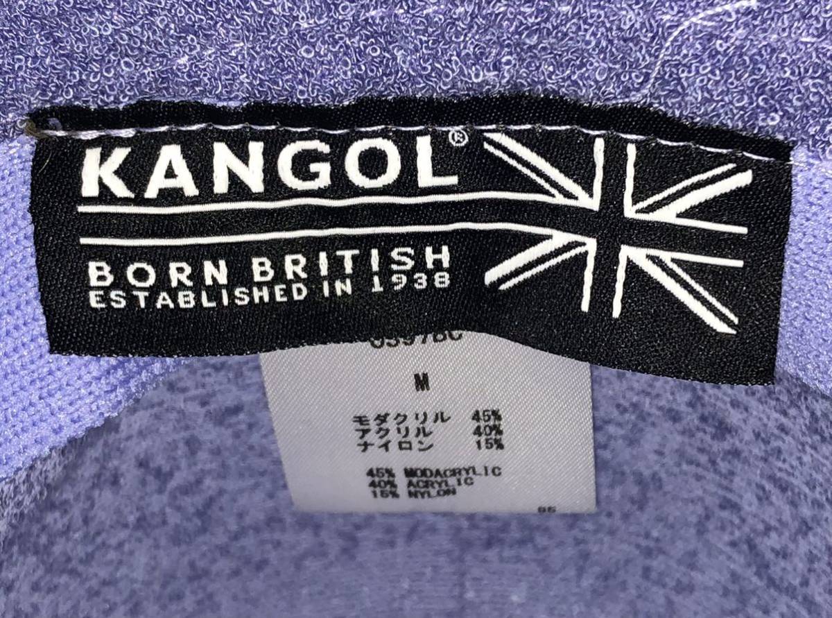 美品 KANGOL Bermuda Casual 0397BC M カンゴール バミューダ カジュアル メトロハット バケットハット ベルハット パープル 紫 男女兼用
