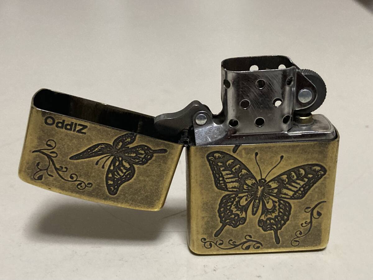  　Zippo ジッポ　①　蝶　バタフライ　箱付き　中古品　　　_画像5