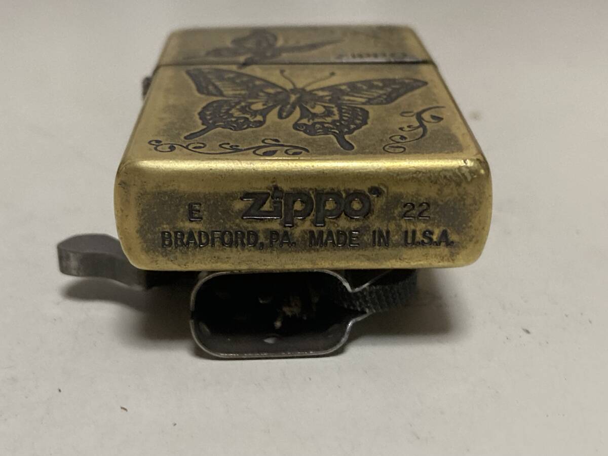  　Zippo ジッポ　①　蝶　バタフライ　箱付き　中古品　　　_画像10