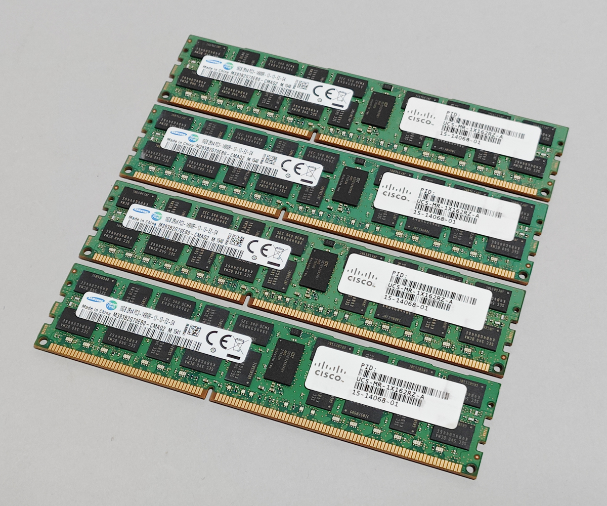 1866MHz 16GB 4枚組 合計 64GB MacPro用メモリー 2013 モデル用 240pin DDR3 14900R RDIMM 2009 2010 2012 Z620 Z820 動作確認済 #0324Cの画像1