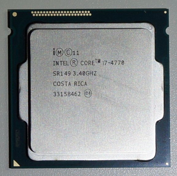 CPU Intel Core i7 4770 3.4GHz 4コア8スレッド Haswell インテル 動作確認済み_画像5