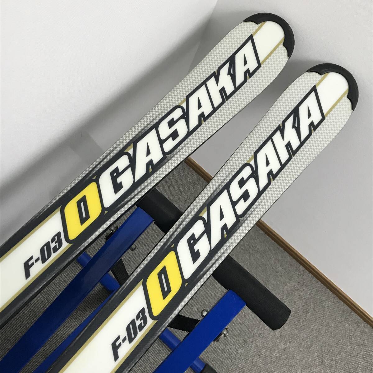 美品◆クランポン付◆OGASAKA UNITY 155cm DIAMIR ツアービンディング オガサカ アイゼン パウダー 山スキー テレマーク バックカントリー_画像3