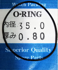 ★時計用汎用オーリングパッキン★ 内径x厚み 35.0x0.80　１本セット O-RING【定型送料無料】セイコー・シチズン等_画像1