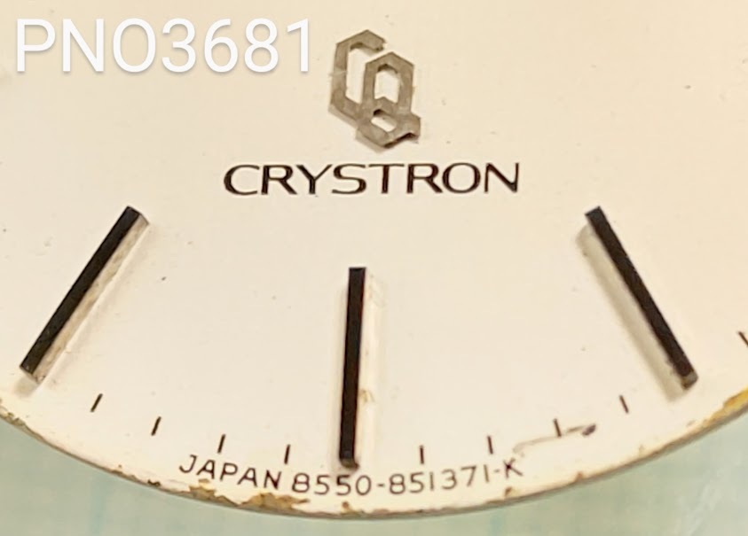 (■1)シチズン純正パーツ CITIZEN Crystron クリストロン 8550-851371【文字盤/エト/Dial/Dial face】 PNO3681_画像2