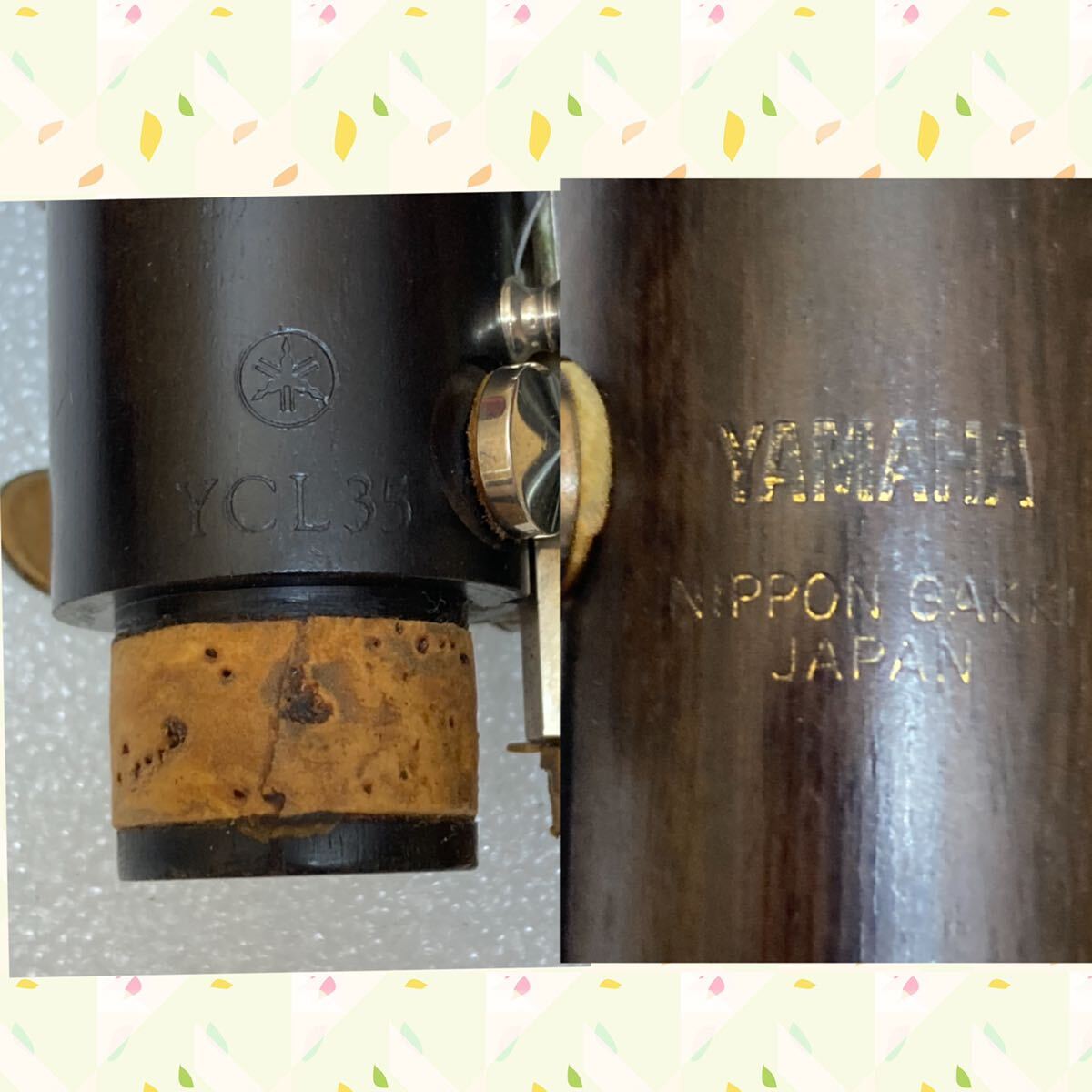 HY0477 YAMAHA クラリネット ケース付き 木管楽器 YCL-35 吹奏 ブラスバンド 学校 ヤマハ 現状品 0321の画像5