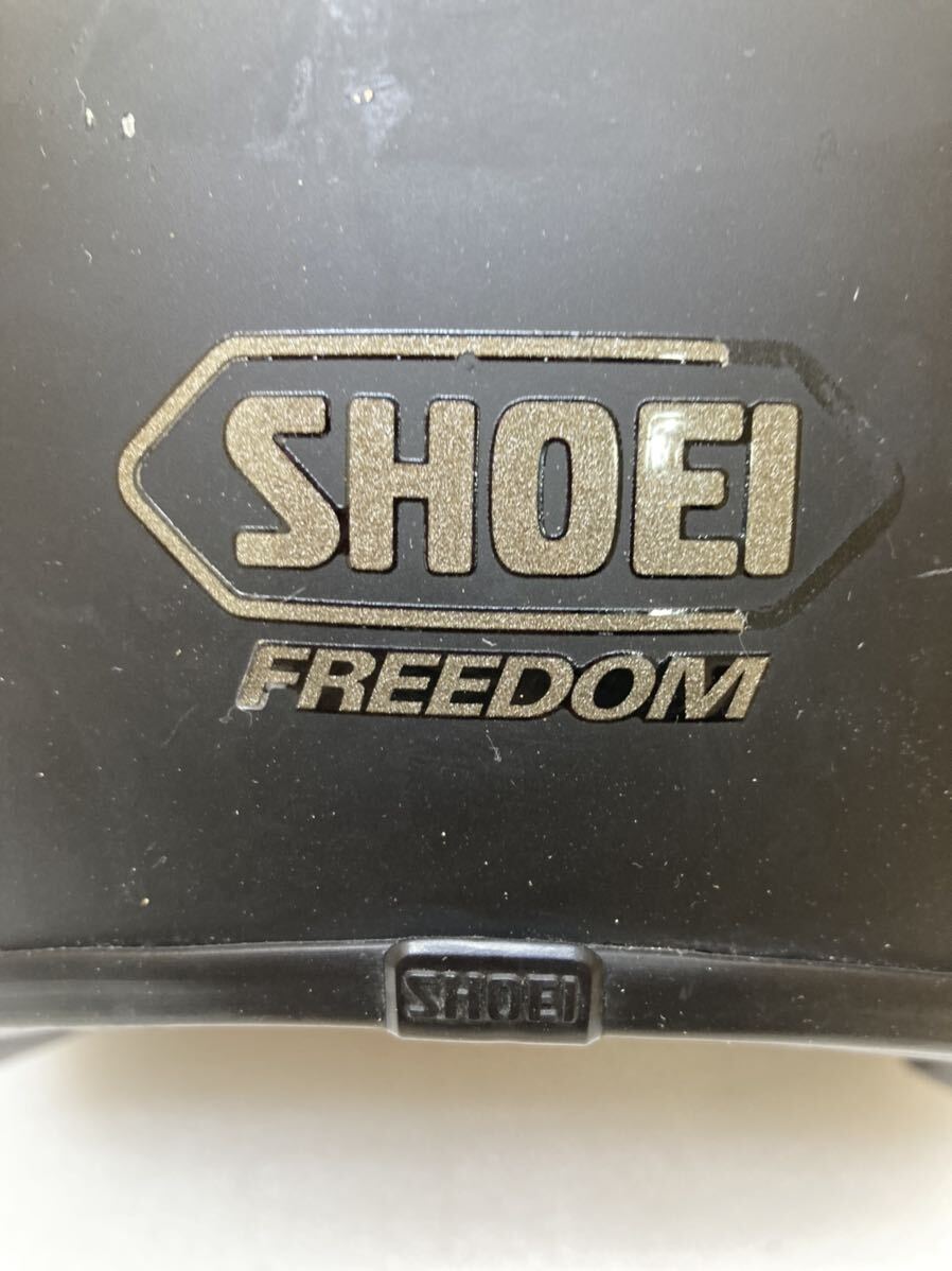 HY0519 中古 SHOEI ショウエイ FREEDOM フリーダム サイズXL (61cm) マットブラック ジェットヘルメット　現状品　0322_画像4