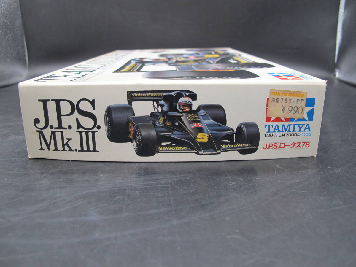 TAMIYA　タミヤ・J.P.S.Mk 3 ロータス78【未組立品】　1/20　グランプリNO.04_画像3