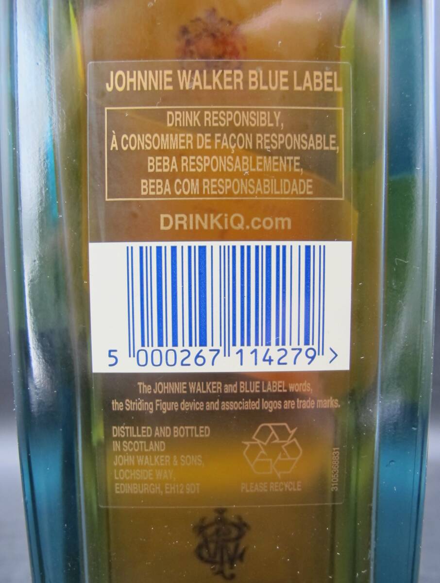 Johnnie Walker Blue Label ジョニーウォーカー ブルーラベル 青ラベル ウイスキー 750ml 40%【未開栓品】古酒 箱付きの画像8