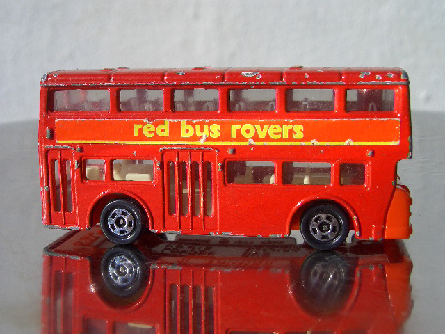 †1977S TOMY LONDON BUS RED BUS ROVERS №F-15 トミカ 英吉利 ロンドンバス ルートマスター Routemaster 日本製 MADE IN JAPAN ①廃盤_画像1