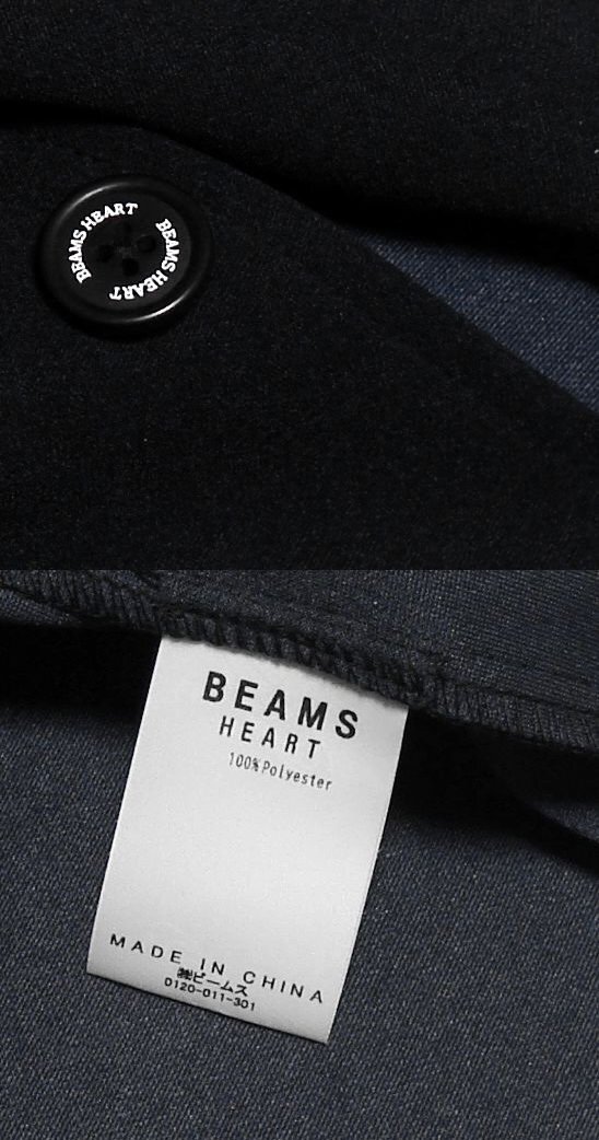 新品! BEAMS HEART 2B カジュアル セットアップ リラックス スーツ ブラック (XL) ☆ ビームスハート メンズ ジャージ素材 LL ストレッチ_画像4