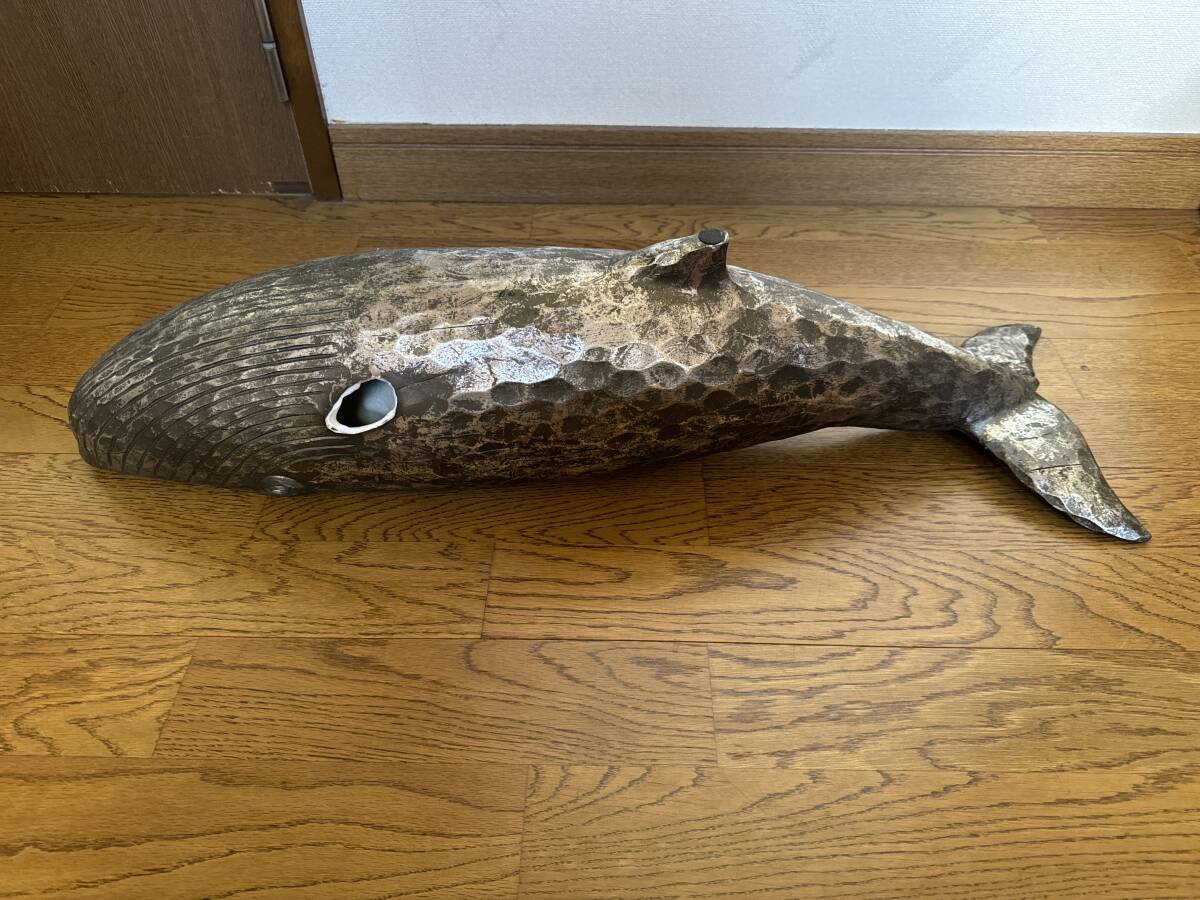 ◆鯨　クジラ　オブジェ　ジャンク品　破損あり_画像2