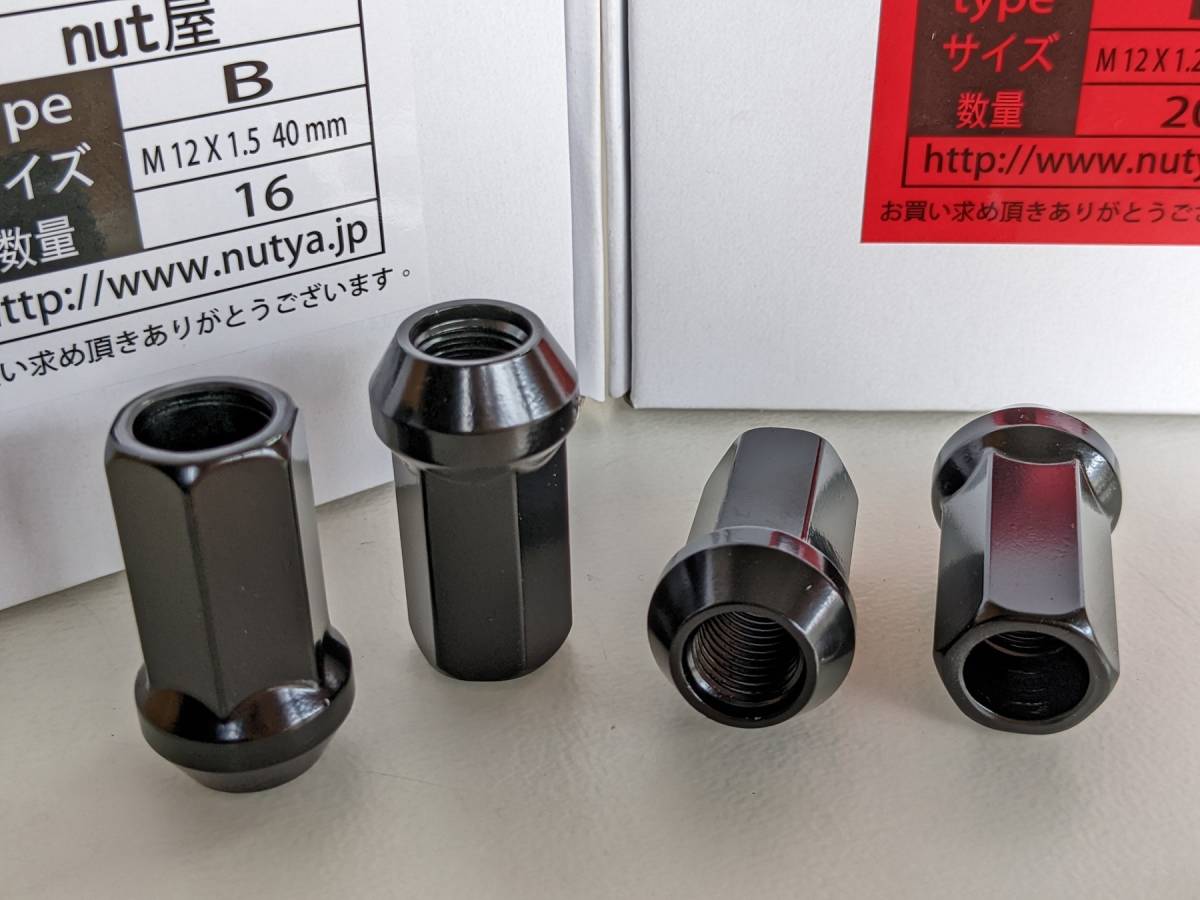 nut屋 17HEX鍛造ロング貫通ナット40mm typeB ★M12×1.5ピッチ●ネジ部防錆加工24個set 送￥520 トヨタホンダ三菱マツダイハツ他OEM車注意_画像3