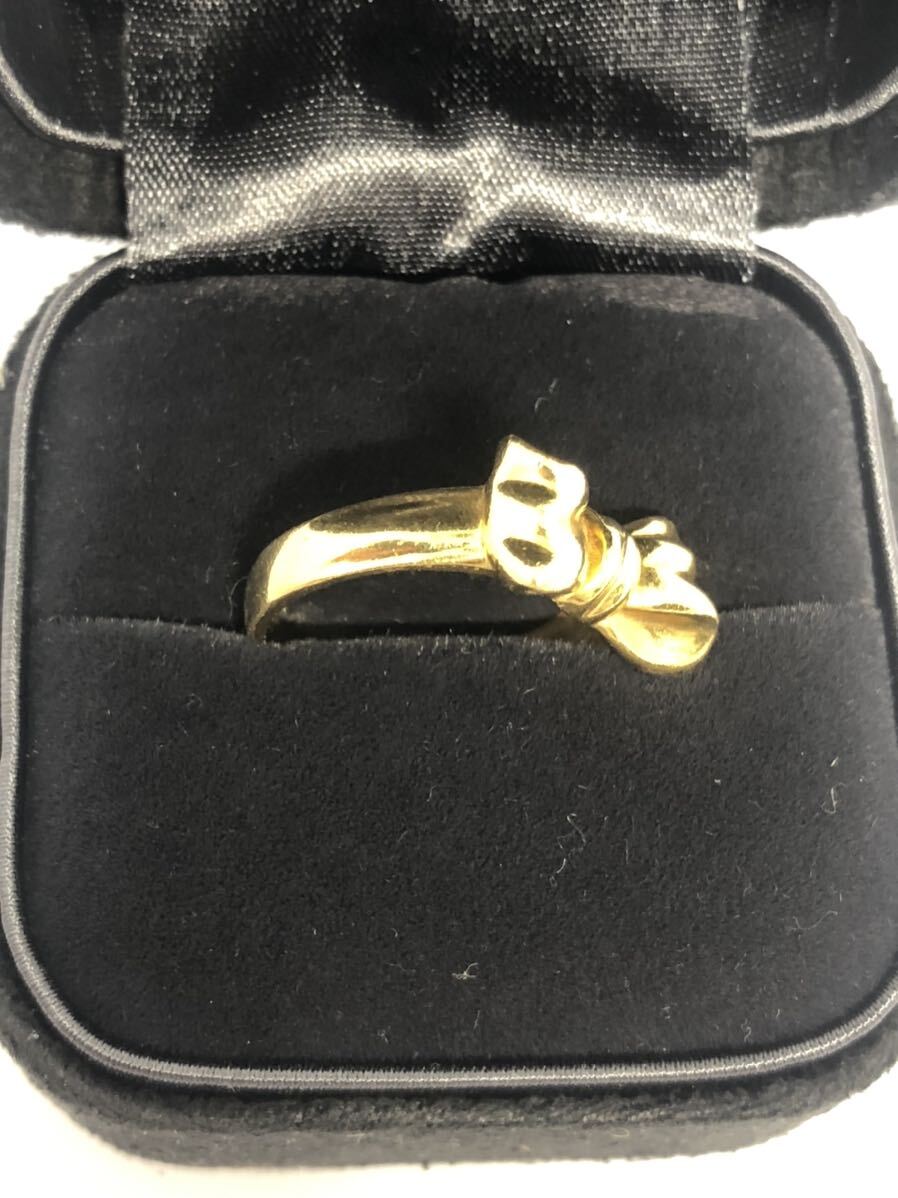 ティファニー リボンリング 指輪 TIFFANY Co ゴールド 金 k18 750 本体のみの画像3