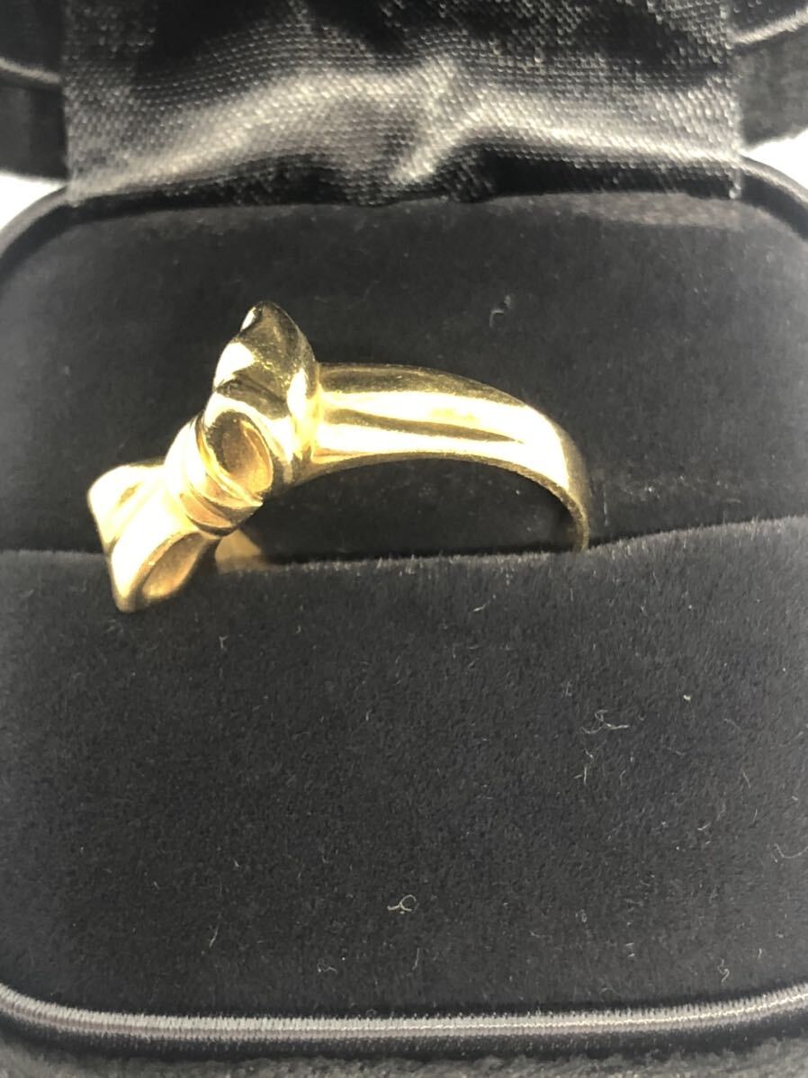 ティファニー リボンリング 指輪 TIFFANY Co ゴールド 金 k18 750 本体のみの画像4