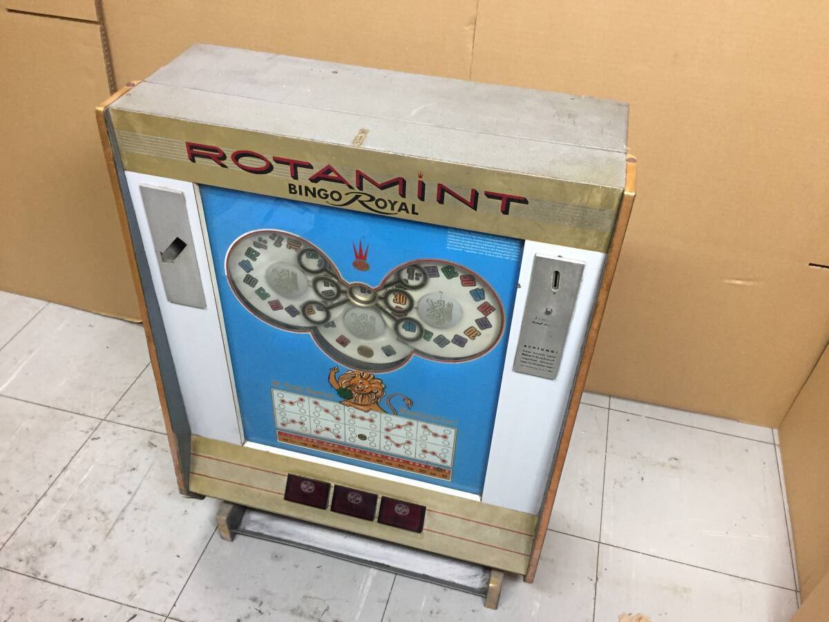 希少!! 1975y ROTAMINT BINGO ROYAL　コインスロットゲーム　レトロ　ビンテージ　アンティーク　/2_画像2