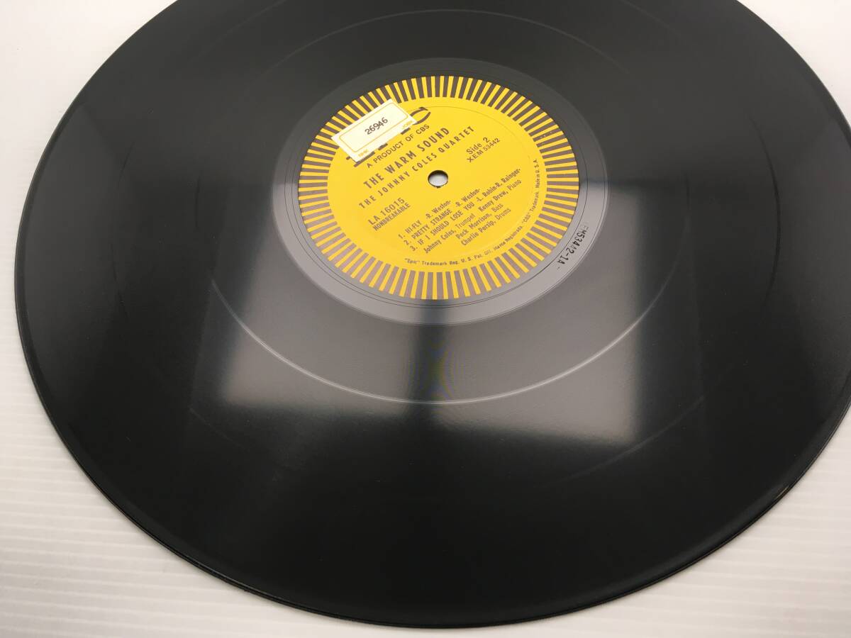 【LP】THE WARM SOUND  THE JOHNNY COLES QUARTET  オリジナル？の画像8