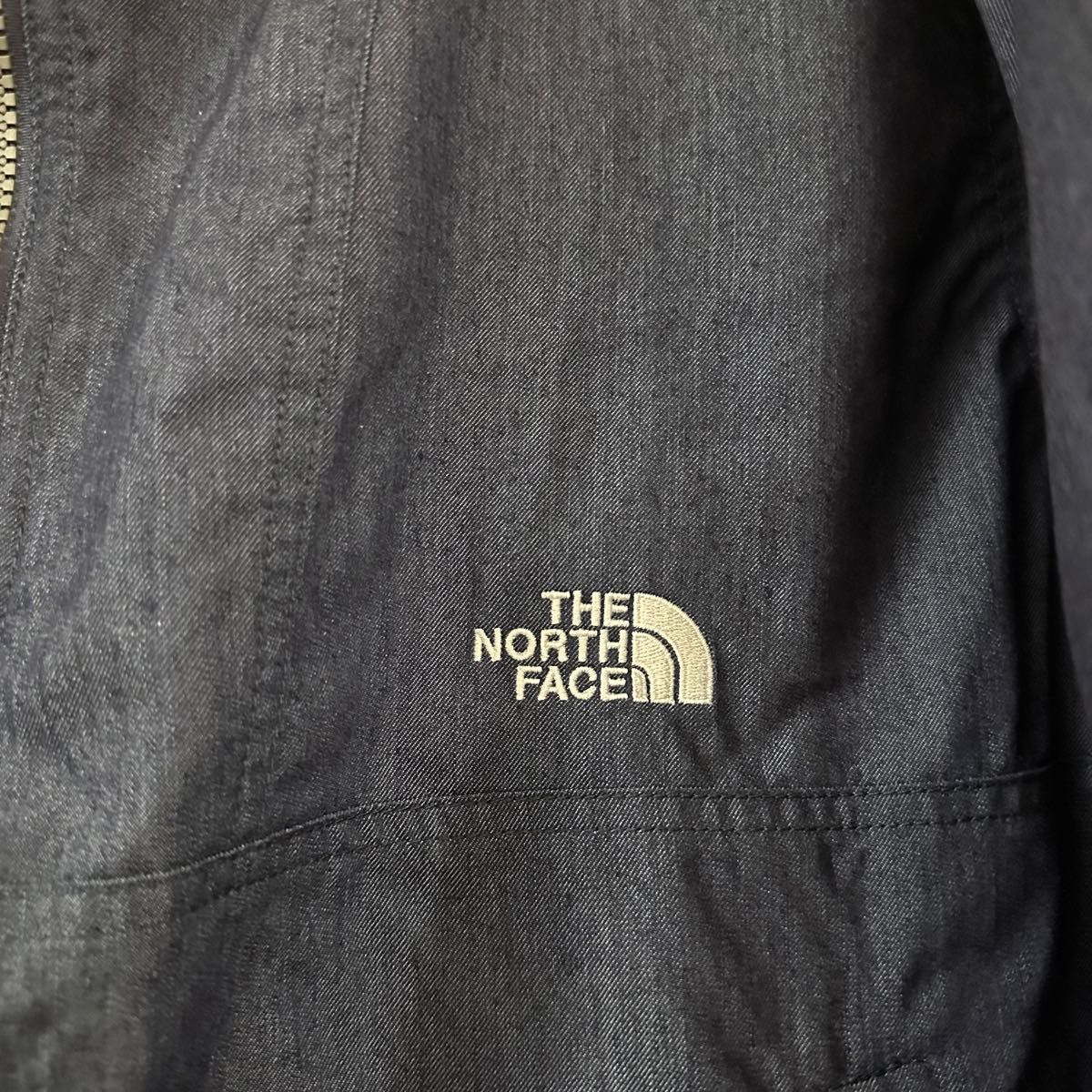 The NorthFace Nylon Denim Compact Nomad Jacket L インディゴ