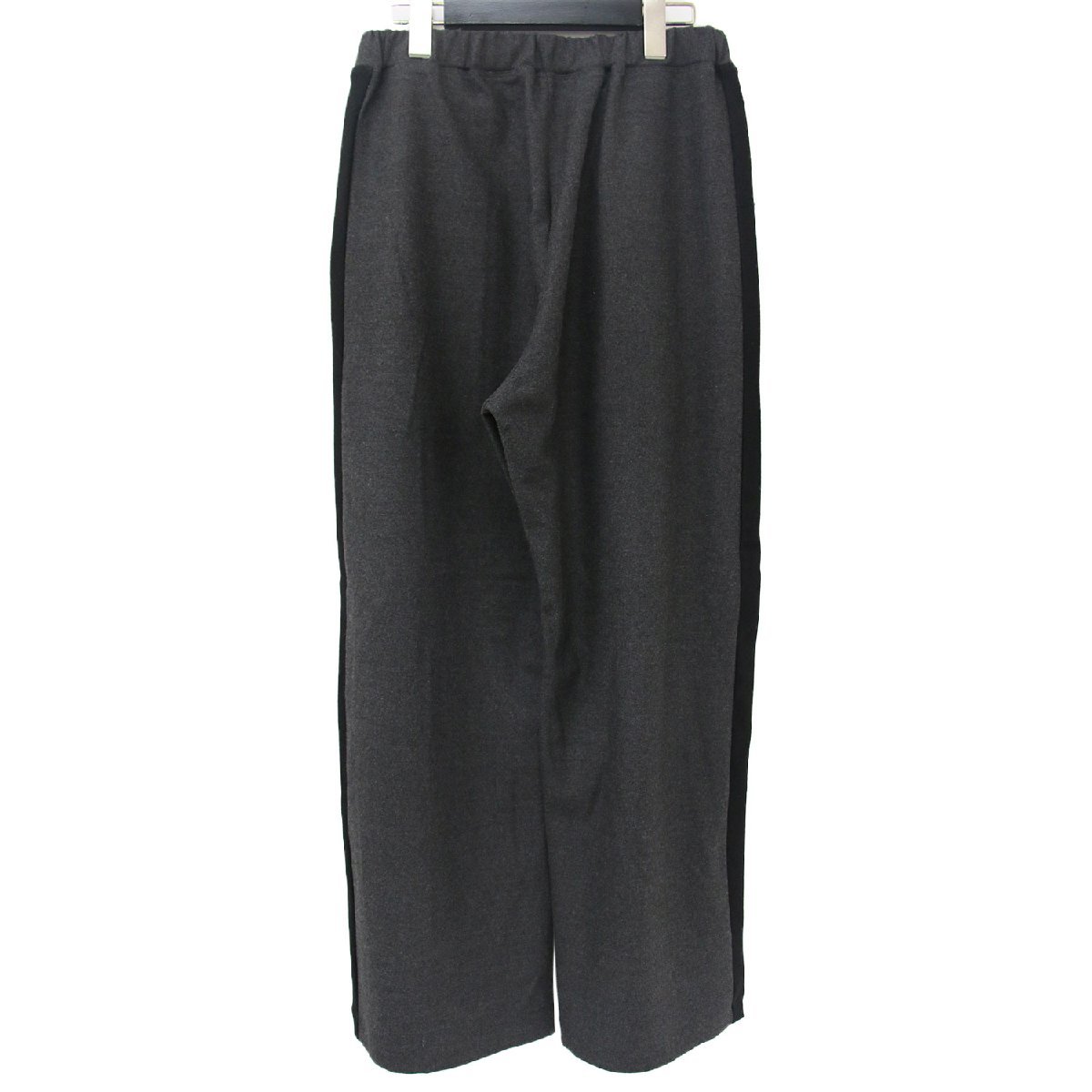 FLORENT Florent брюки широкий угольно-серый черный 34(XS) распорка боковой линия центральная стойка n tuck низ брюки 