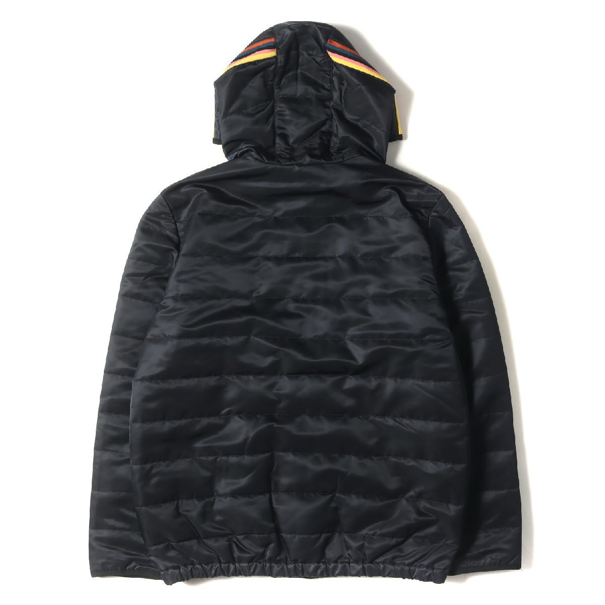 美品 Paul Smith ポールスミス ジャケット サイズ:XL 22AW ストライプ ポイント フード ダウンジャケット ダークネイビー アウター_画像2