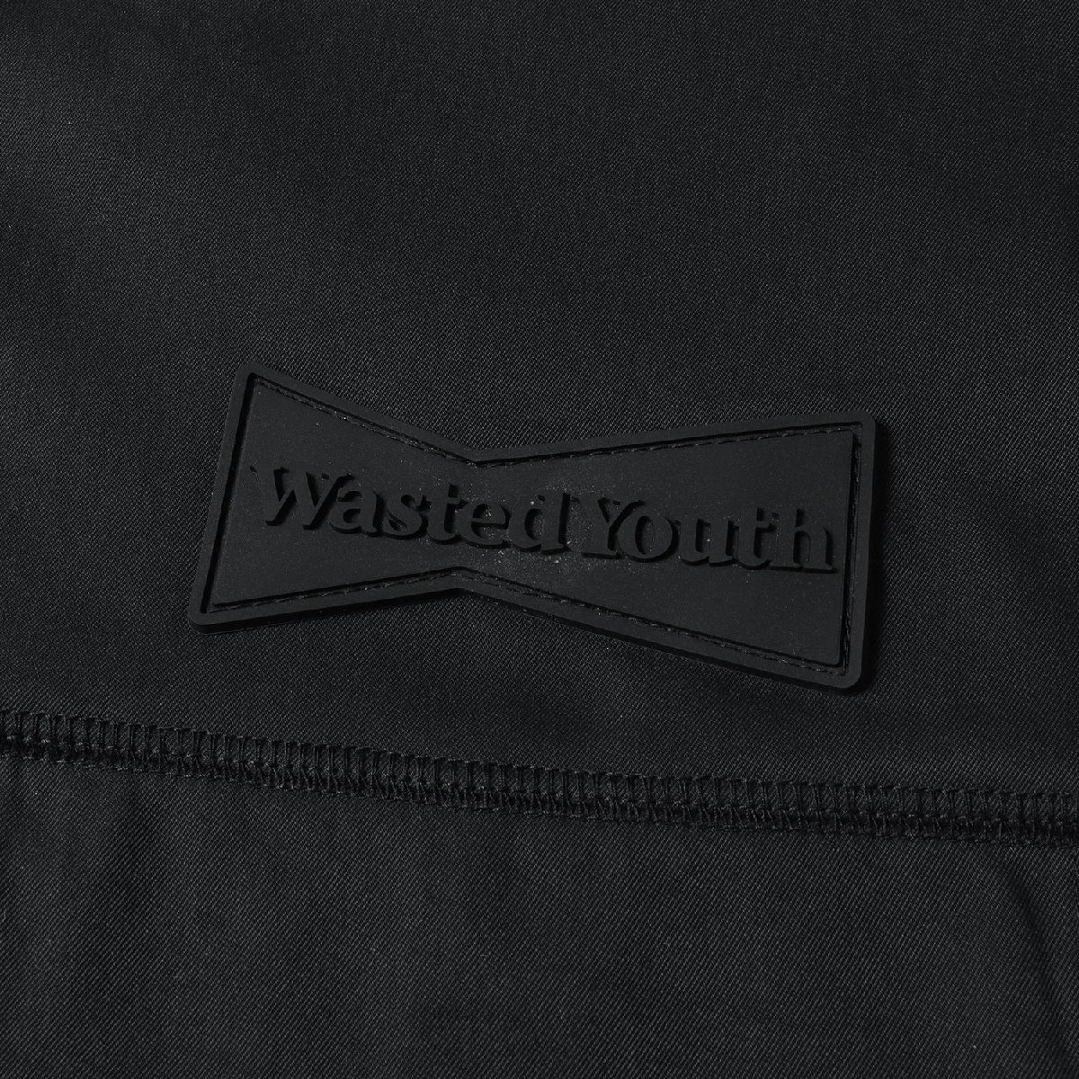 Wasted Youth ウェイステッド ユース ジャケット サイズ:L 24SS バックロゴ プルオーバー フリースジャケット FLEECE P/O JACKET ブラック_画像4