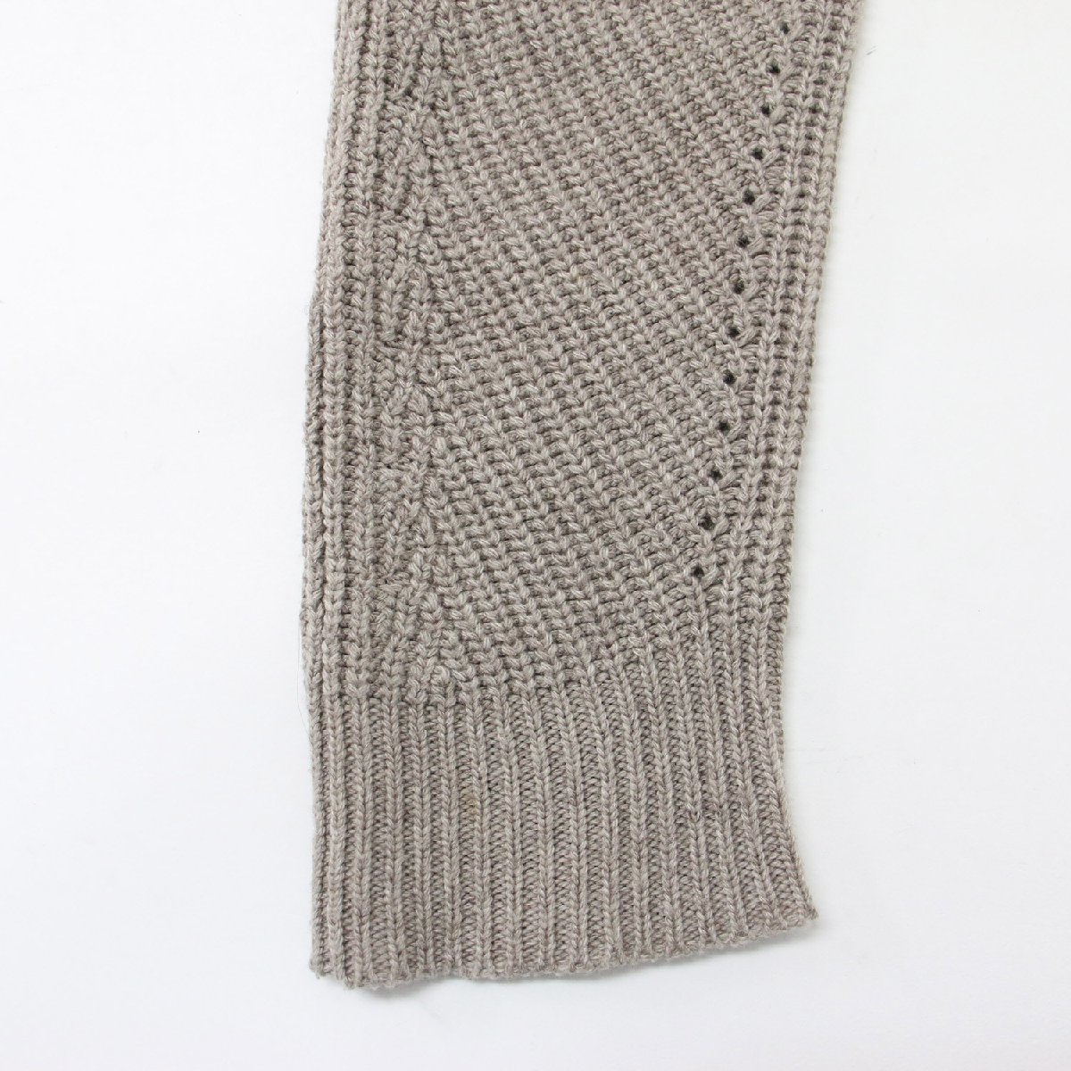 FLORENT Florent knitted sweater beige size : FREE pull over crew neck long sleeve . braided low gauge oversize 