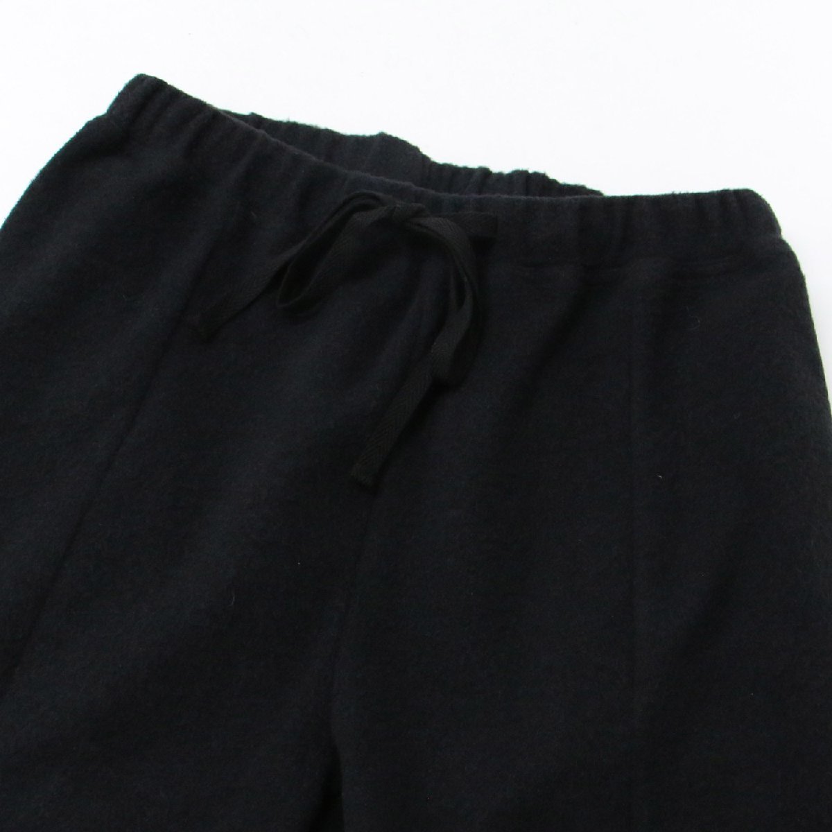 FLORENT フローレント パンツ サイズ:34(XS) ジョガーパンツ 裾絞り ワイド アンクル丈 ウエストゴム フリース ブラック 黒 日本製_画像4