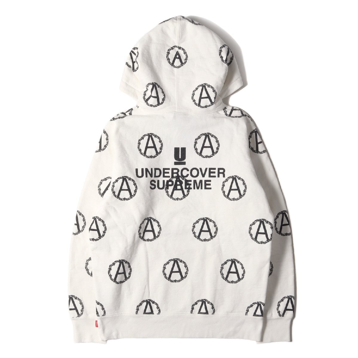 Supreme シュプリーム パーカー サイズ:S 16AW UNDERCOVER アナーキー柄 スウェットパーカー Anarchy Hooded Sweatshirt ホワイト_画像1