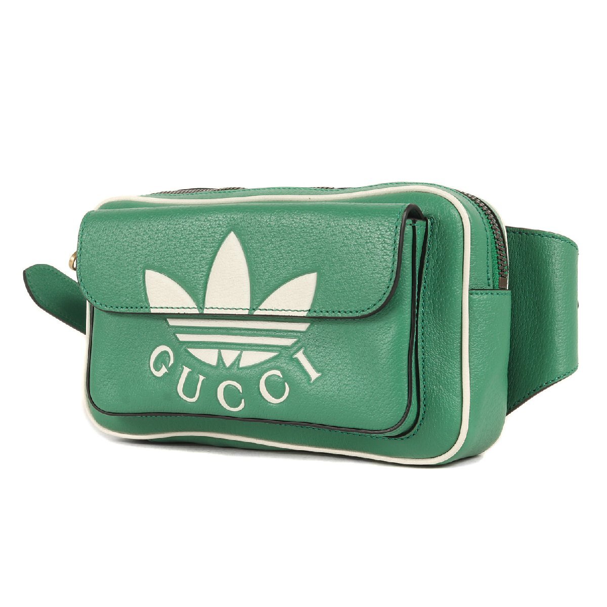 GUCCI グッチ adidas アディダス トレフォイルロゴ ボディバック TREFOIL LOGO BODY BAG 722141 クロス ショルダー ウエスト イタリア製