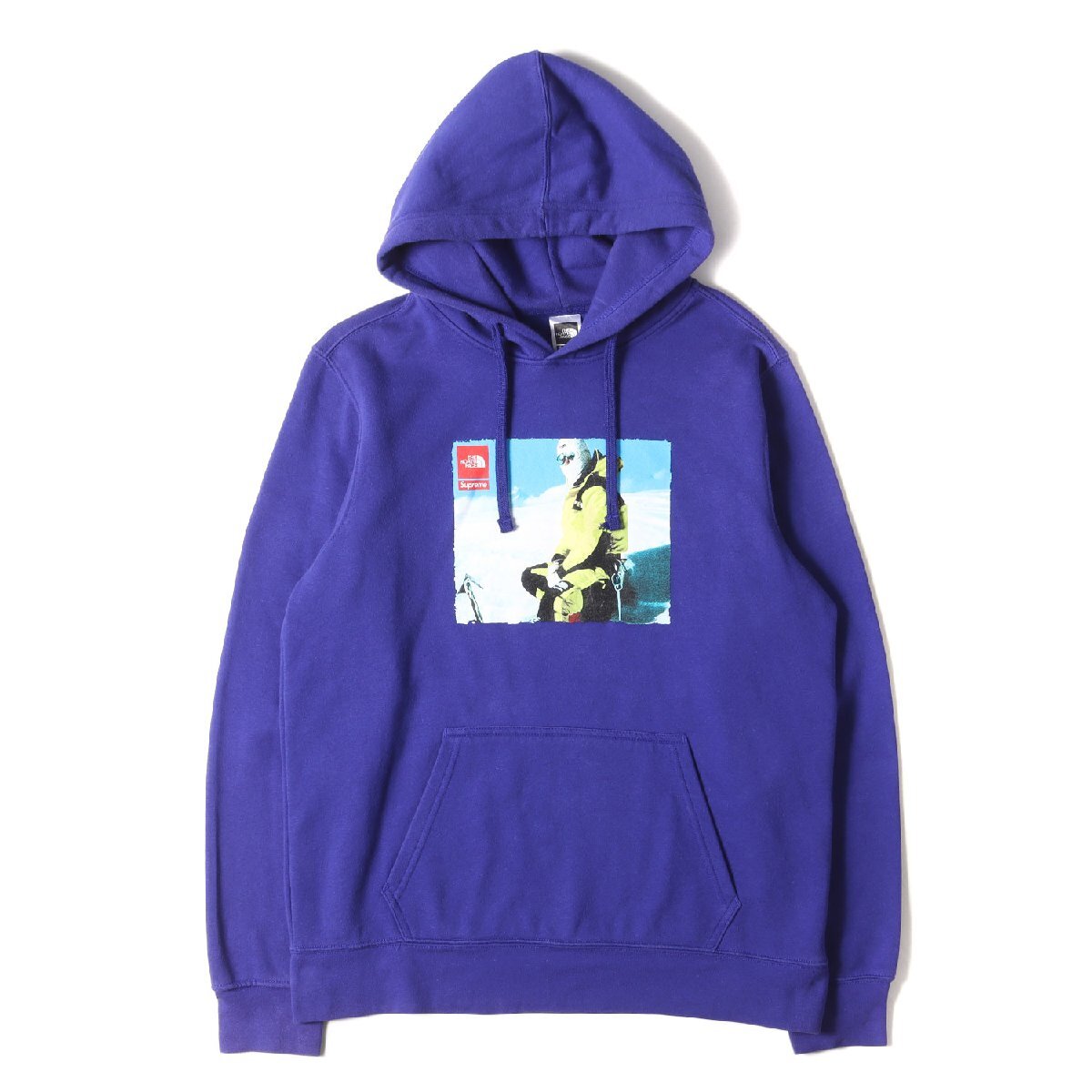 Supreme シュプリーム パーカー サイズ:M 18AW THE NORTH FACE フォトプリント スウェットパーカー Pullover Hoodie ロイヤル_画像1