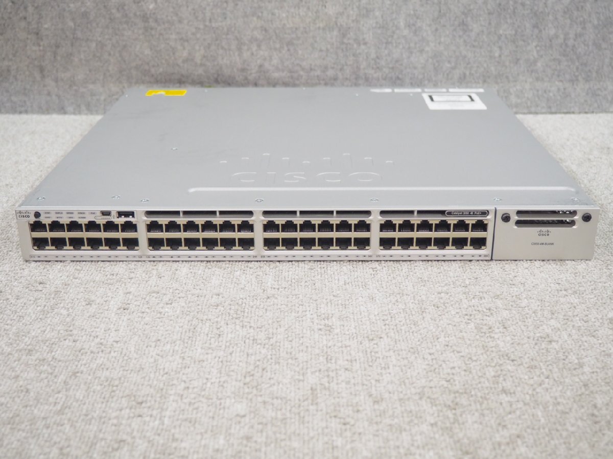 [N551] ☆ Cisco Catalyst 3850シリーズ　WS-C3850-48P-L V04 ☆ Version 16.9.6 ☆_画像2