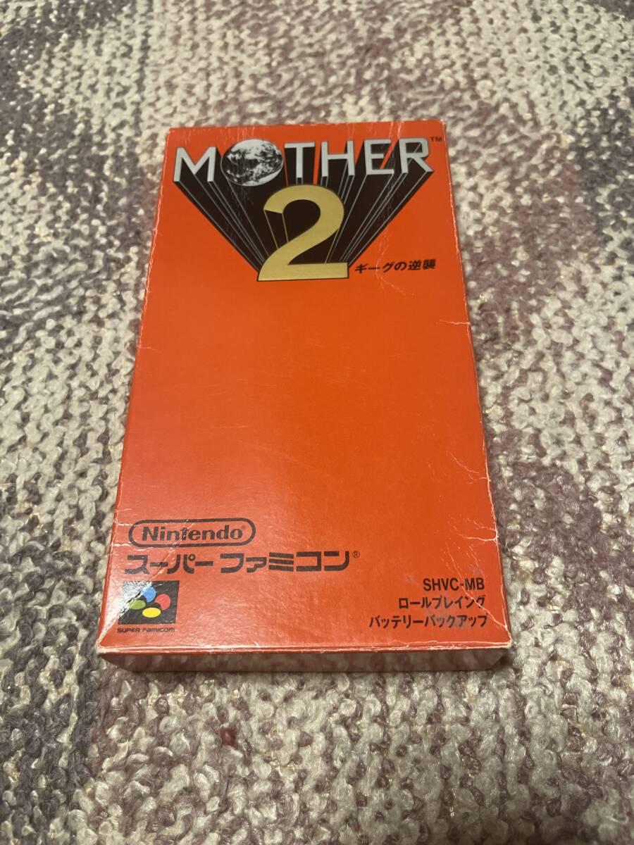 スーパーファミコンソフト　MOTHER2 ギーグの逆襲　中古品　箱　説明書等あり_画像1