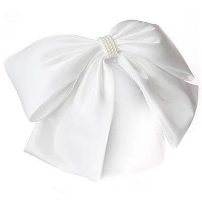  white head dress ribbon veil Short veil u Eddie ng