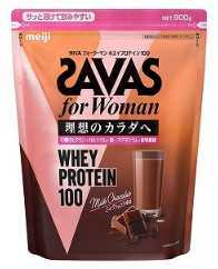 明治 SAVAS/ザバス フォーウーマン ホエイプロテイン100 ミルクショコラ風味 (900g) ★賞味期限2025/03_画像1