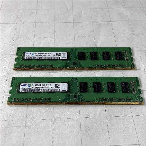 Samsung DIMM DDR3 メモリー M378B5273DH0-CH9 4GBx2 合計8GB PC3-10600U 定形外送料無料_画像1