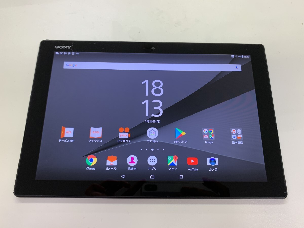 ★送料無料★ジャンク★au★Xperia Z4 Tablet SOT31★ブラック★3026002056★SYS★03/13_画像1