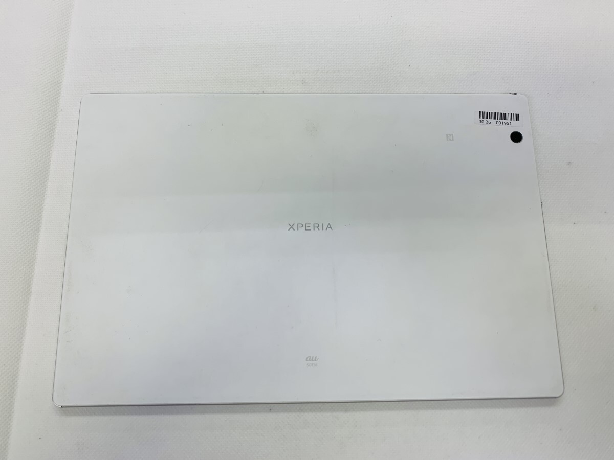 ★送料無料★ジャンク★au★Xperia Z4 Tablet SOT31★ホワイト★3026001951★SYS★03/21_画像2