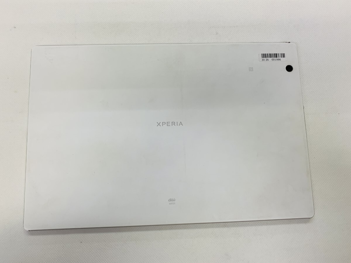 ★送料無料★ジャンク★au★Xperia Z4 Tablet SOT31★ホワイト★3026001986★SYS★03/22_画像2