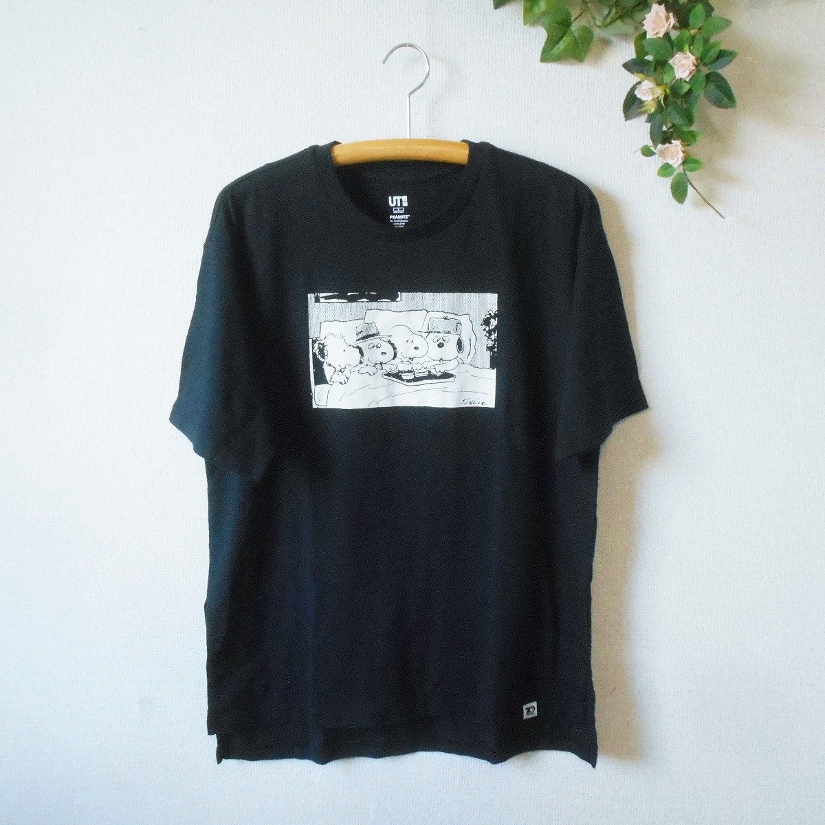 美品 UT UNIQLO ユニクロ × PEANUTS ピーナッツ Ｔシャツ カットソー スヌーピー メンズ S 兼用_画像1