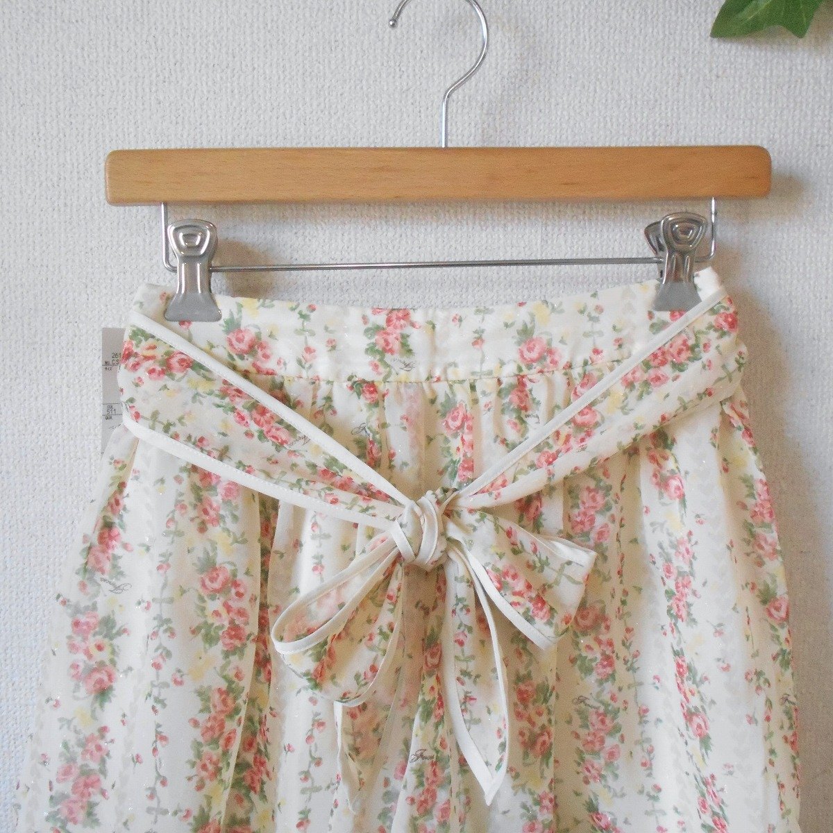  tag equipped Feroux Feroux culotte skirt 2 short pants sash belt attaching floral print unused 