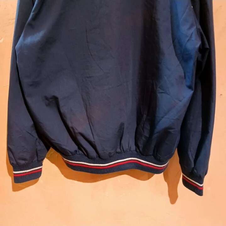 90s USA製 Polo Ralph Lauren XL ネイビー レッド ホワイト ブルゾン トラックジャケット ジャケット ジャージ トリコロール アメリカ製_画像6