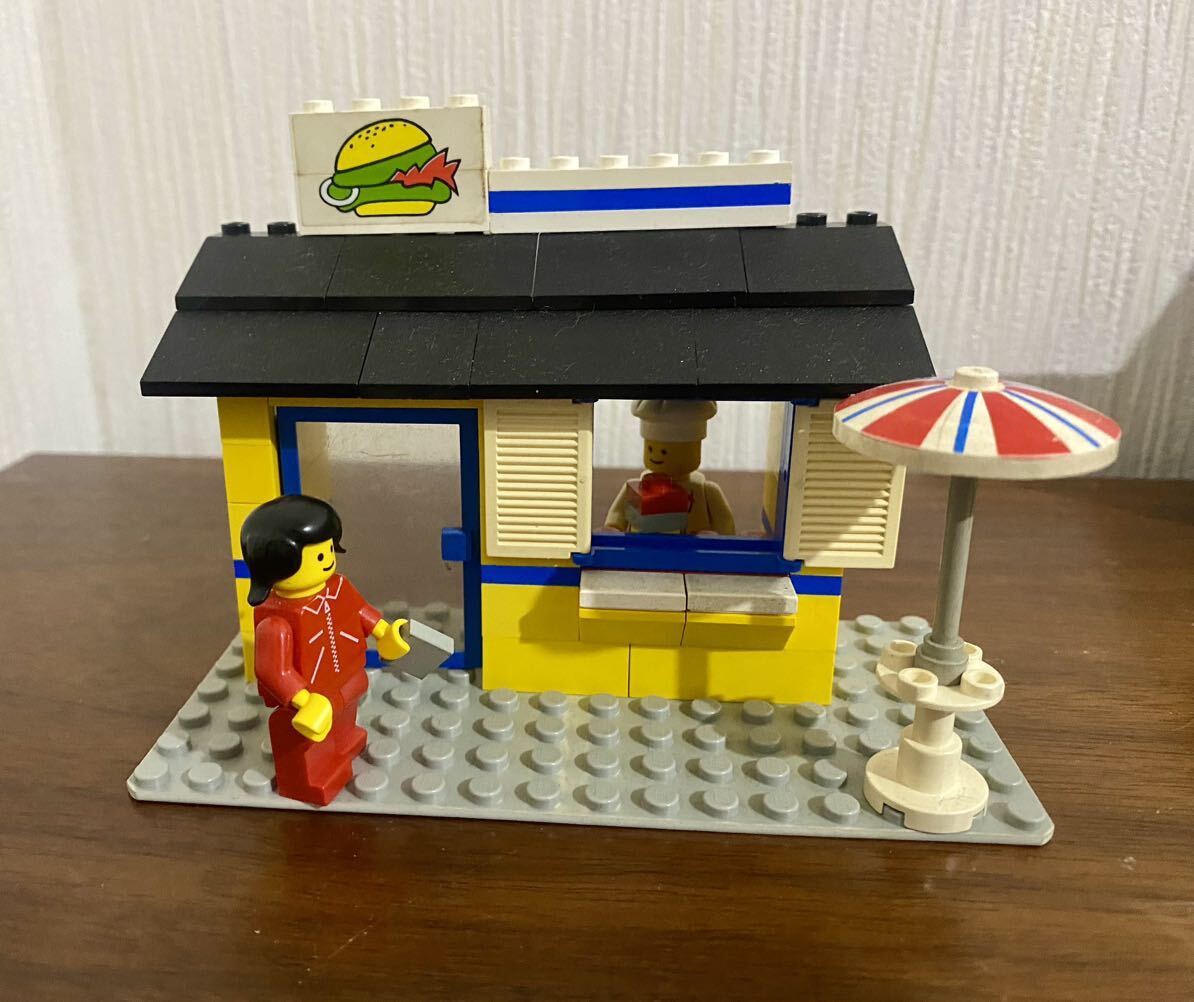 レゴ 街シリーズ 6372 新フラワーハウス 6683 ハンバーガースタンド 6350 ピザハウス Town House Hamburger Stand Pizza To Go LEGO _画像6