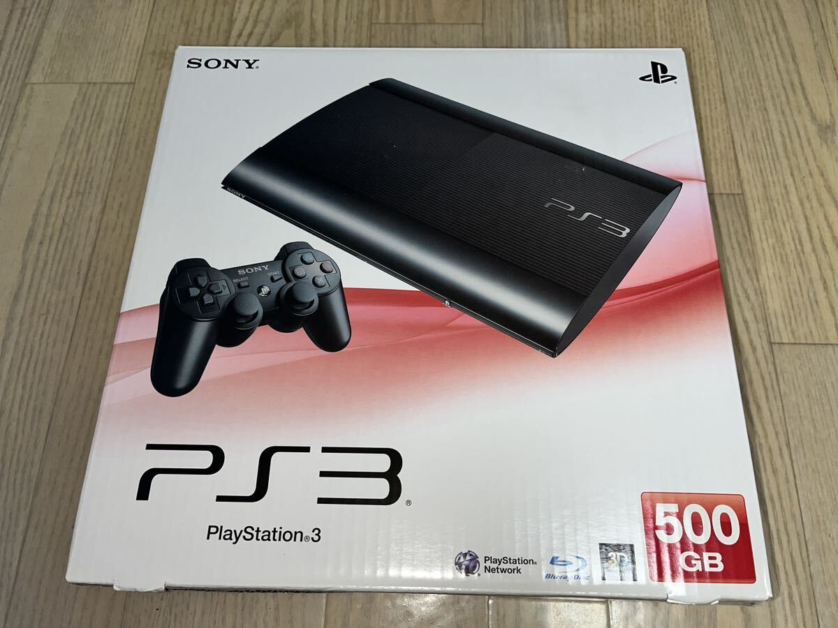 SONY PlayStation3本体。CECH-4200C。500GB、チャコールブラック_画像1