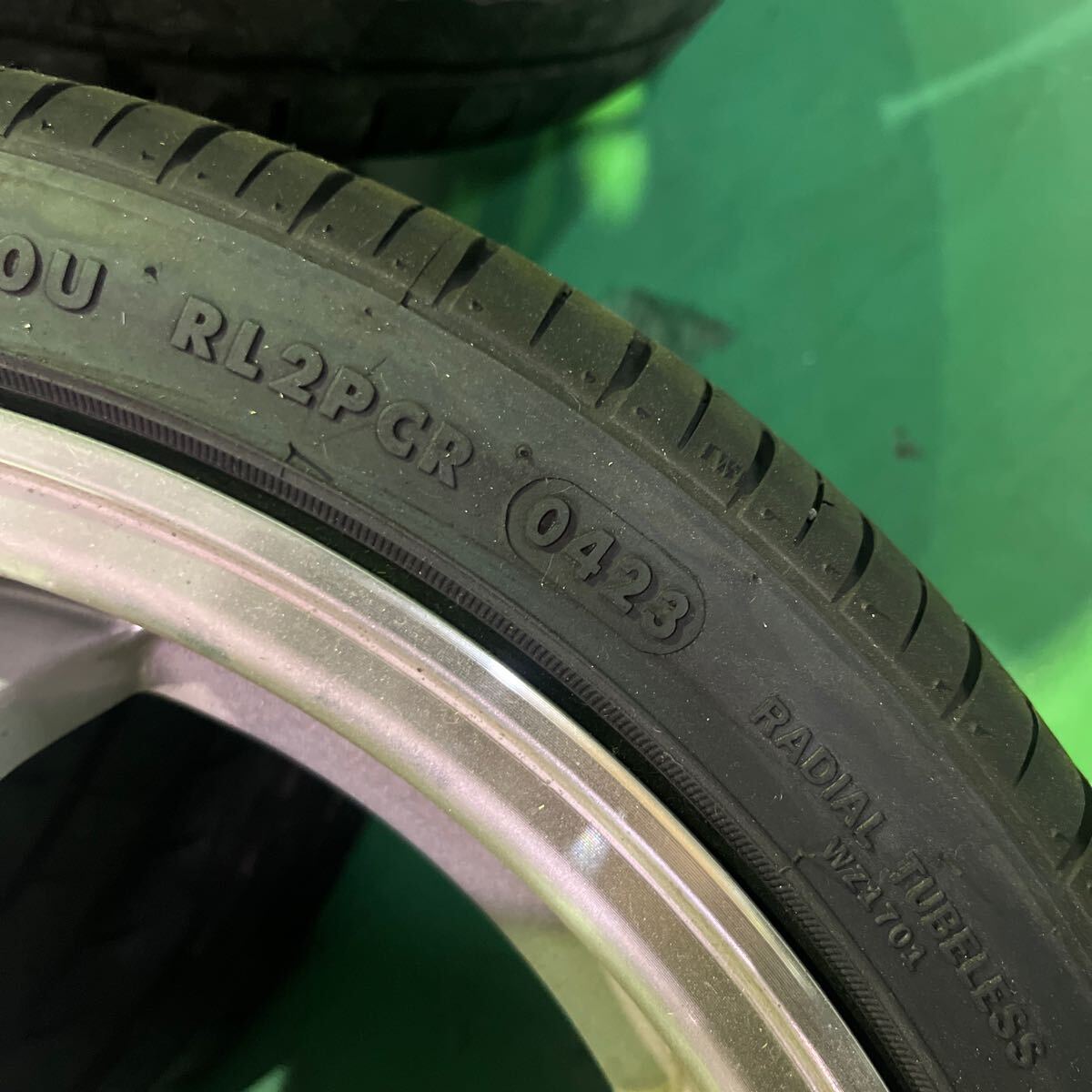 ★1万円売り切り★ STEALTH RACING ステルスレーシング アルミホイール タイヤ 15インチ 4本セット 5.5J +45 PCD100 4穴 165/45R15バリ溝 の画像9