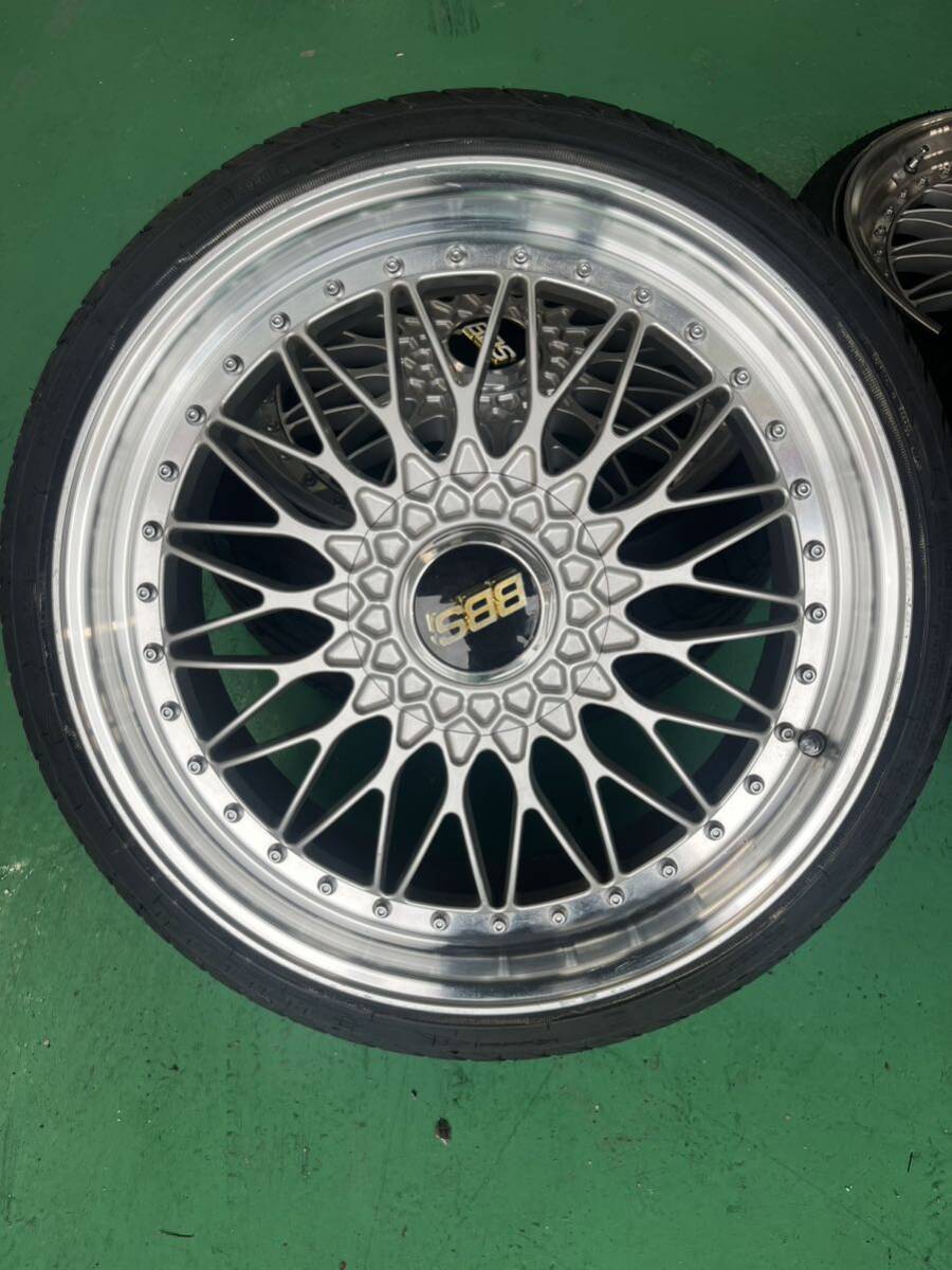 ★1万円売り切り★ BBS スーパーRS 20インチ 極上品   タイヤ付き 9.5J 9J 検 SSR プロフェッサー レオンハルト ユーロライン の画像2