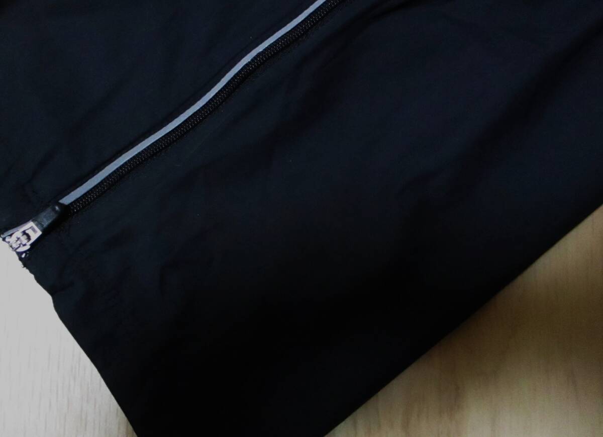 ナイキ ランニング・裾ファスナー付きウインドパンツ・黒色・サイズSの画像5