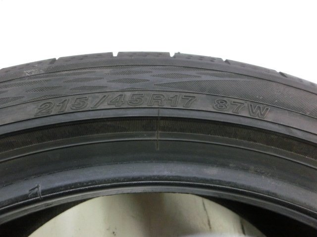 K17-2059 深溝 中古タイヤ ヨコハマ BluEarth-GT AE51 215/45R17 87W (2本)_画像5